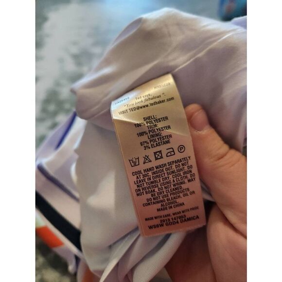 Ted Baker London Multicolored Striped Structured Shift Dress sz 0 (XS) - Picture 5 of 6